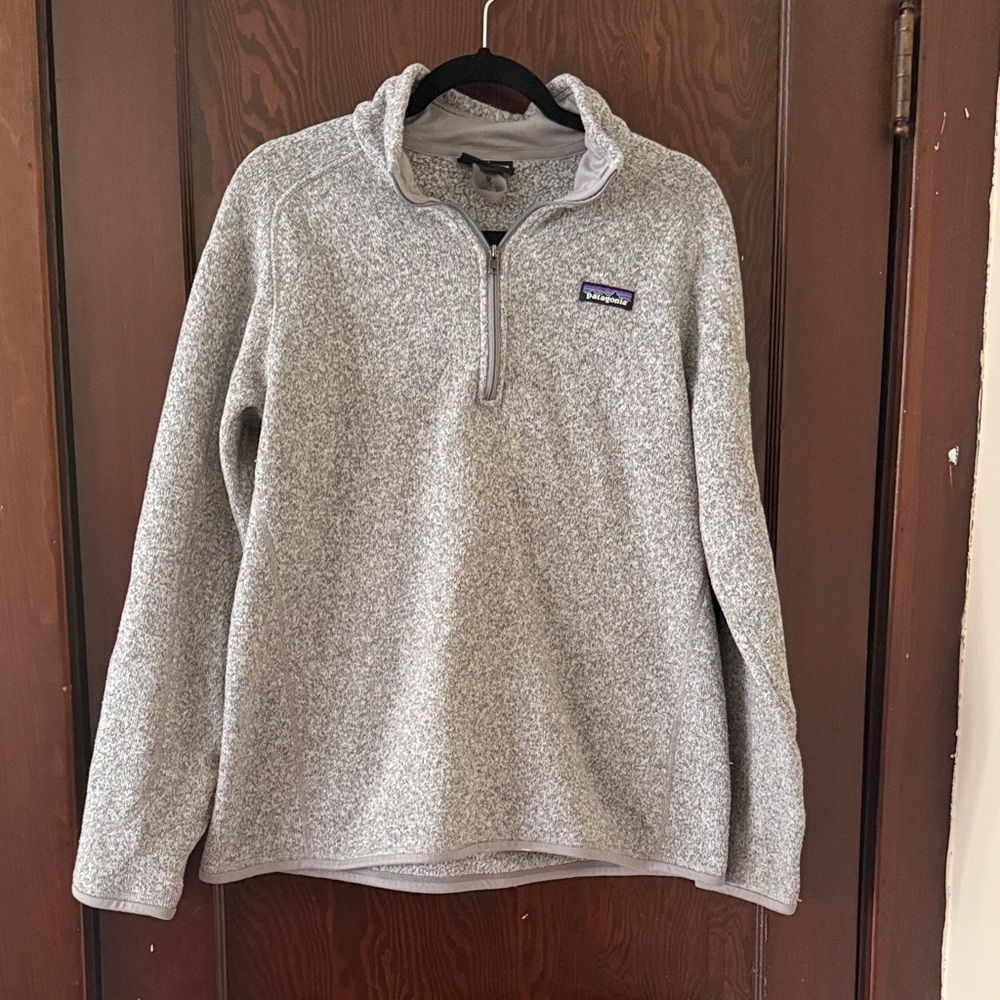 Patagonia Light Gray Fleece Pullover